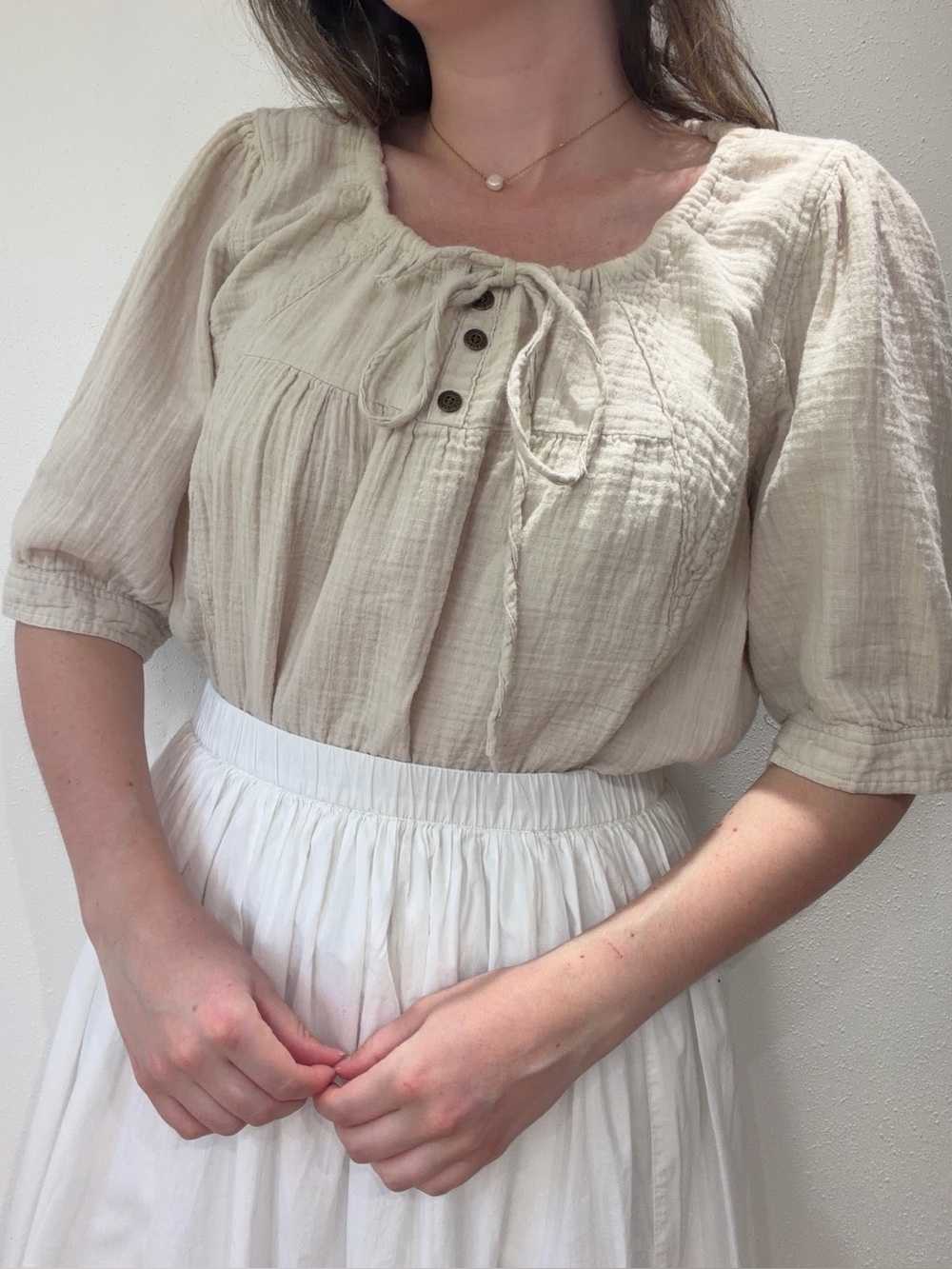 Vintage Oat Gauzy Tunic